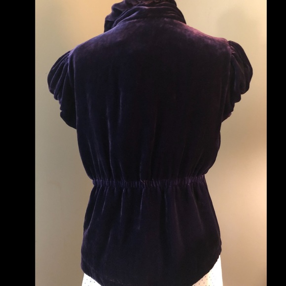 Armani Exchange NWT purple velvet top - Picture 13 of 14